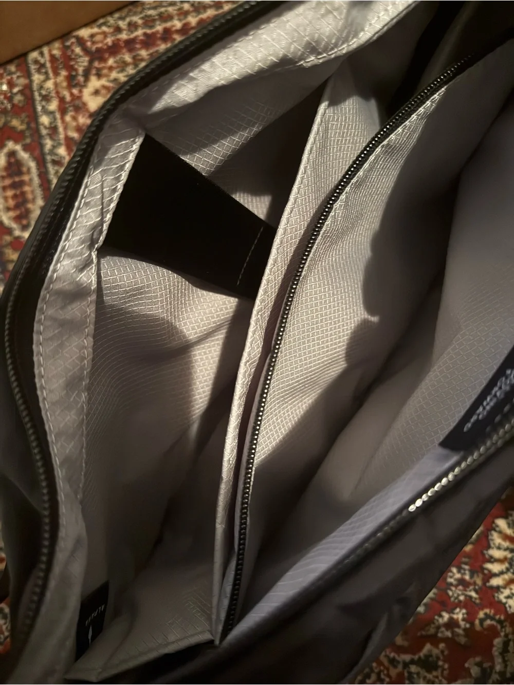 Alpaka Flight Satchel - Men's Black Messenger Bag
